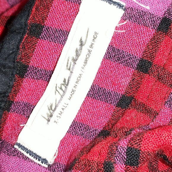 We The Free Button Up Plaid Top - Picture 4 of 4